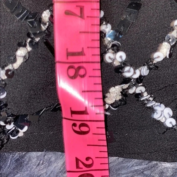 W118 Walter baker black sequin sheer cami - Picture 5 of 14